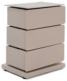 Cassettiera in metallo grigio-beige 37x54,5 cm Joey - Spinder Design