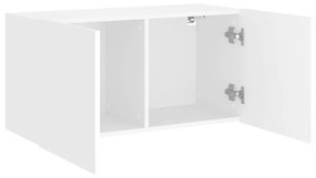 Mobile tv a parete bianco 80x30x41 cm