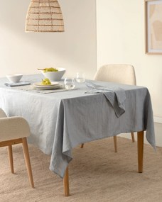 Kave Home - Set Gaia di 2 individuali in cotone e lino verde 35 x 50 cm