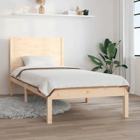 Giroletto Senza Materasso 90x200 Cm İn Legno Massello Di Pino /