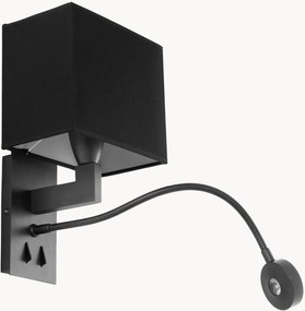 Applique con luce da lettura a LED Bronze