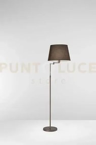 Piantana  crane marrone metallizzato paralume marrone in metallo 1 ...