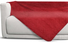 Plaid 130x160 cm treccia bordeaux Sherpa