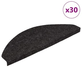 Tappetini Autoadesivi Per Scale 30 Pz Antracite 65x22,5x3,5 Cm /