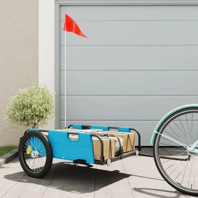 Rimorchio Da Bici Blu Oxford E Ferro /