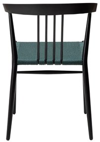 Sedia da pranzo nero-turchese Sava - DAN-FORM Denmark