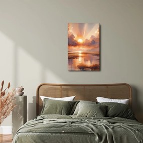 Quadro su tela – Raggi di sole tra le nuvole
