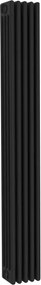 Termosifone in acciaio tubolare 4 colonne 5 elementi interasse 1935 mm ERCOS Comby nero