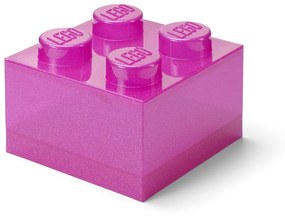 Scatola per bambini rosa in plastica 25x25x18 cm – LEGO®