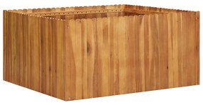 Letto Rialzato Da Giardino 100x100x50 Cm İn Massello Di Acacia /