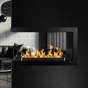 Camino a bioetanolo da incasso Trifacciale biocamino 3 Lati 90x50 cm MARATEA 90