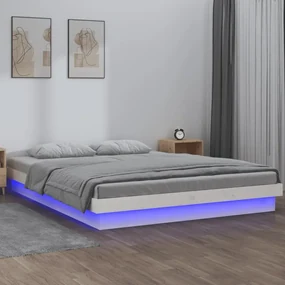 Giroletto con led bianco 120x200 cm in legno massello