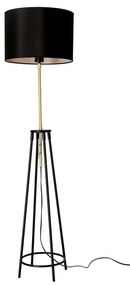 Lampada da terra nera (altezza 154 cm) Tegola - Candellux Lighting