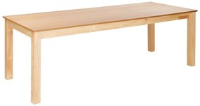 Tavolo da pranzo estensibile legno chiaro 160/240 x 90 cm MADURA Beliani