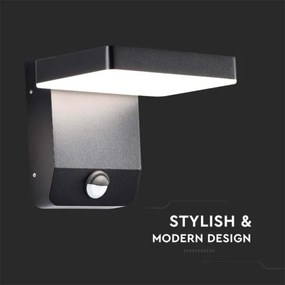 LED Applique da esterno con sensore LED/17W/230V 3000K nero