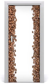 Adesivo per porta interna Chicchi di caff? 75x205 cm