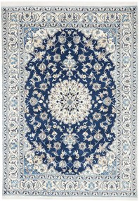 Nain Tappeto persiano 170x230 Blu (Iran) Annodato A Mano