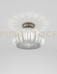 Diamante lampada da soffitto g cristallo e nickel satinato 1 luce a...