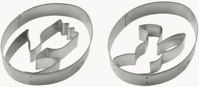 Set 2 tagliabiscotti coniglietto e tulipano