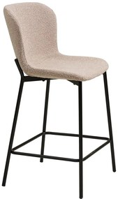 Sgabello da bar beige imbottito (altezza della seduta 65 cm) Maceda – House Nordic