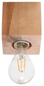 Sollux SL.0675 - Plafoniera ABEL 1xE27/60W/230V legno