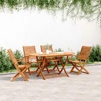 Sedie Giardino Pieghevoli 4 pz 57x66x95cm Legno Massello Acacia 3214474