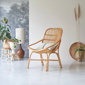 Tikamoon - sedia seduta poltrona rattan soggiorno vintage naturale veranda design, 1 posto