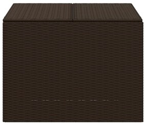 Contenitore da giardino marrone 291l in polyrattan