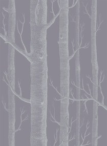 Cole & Son Carta da parati Woods - Hellviolett/ Weiß