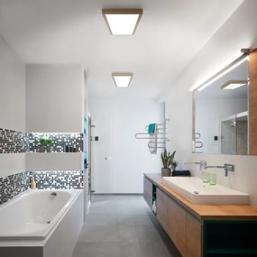 Brilagi-LED FRAME Lampada da soffitto per bagno LED/50W/230V 120x30 cm IP44 Beige