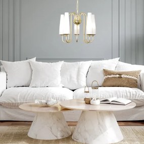 Zuma Line 1127 - Lampadario a sospensione con catena MAGNUM 5xE14/40W/230V oro