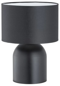 Lampada Da Tavolo Nordica Enlil 1 Luce In Acciaio Nero