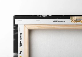 Quadro su tela – Angelo con croce in bianco e nero