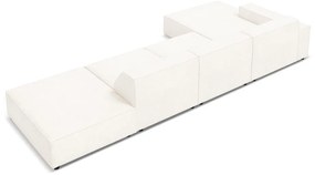 Divano angolare beige in tessuto bouclé (angolo sinistro) Jodie - Micadoni Home