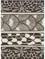 Bordüre Ardmore Border von Cole & Son - Black/ White