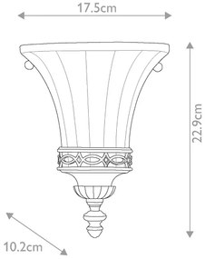 Feiss - Applique DRAWING ROOM 1xE14/60W/230V