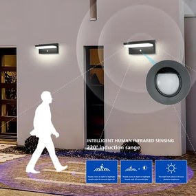 Brilagi - Lampada solare LED SUN SENSE 10W 3,7V 4000mAh IP44 sensore