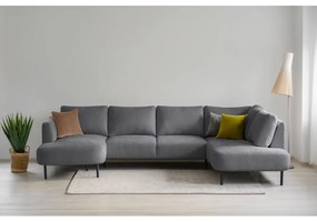 Divano angolare grigio scuro (angolo destro/"U") Hero - Scandic