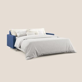 Megan divano letto matrimoniale in microfibra smacchiabile T11 blu