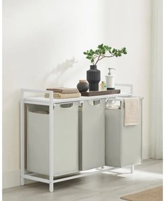 Cesto per il bucato REX bianco