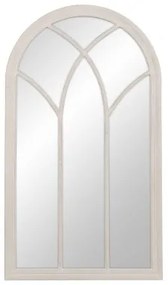 Specchio da parete Bianco Cristallo Legno di paulownia Finestra 80 x 3,5 x 140 cm