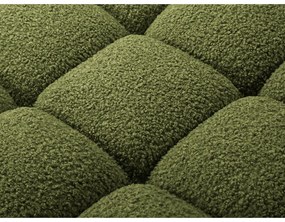 Divano modulo verde in tessuto bouclé (angolo destro) Bellis - Micadoni Home