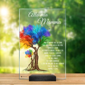 Un regalo per la mamma - placca di vetro | Inspio