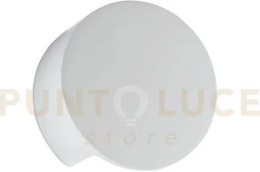 Applique a parete leiron bianca 1 luce attacco g9 15,5x7cm in gesso...