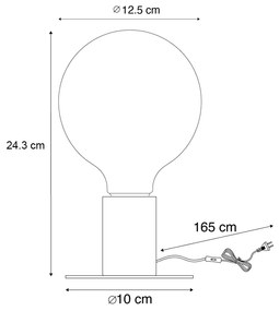 Lampada da tavolo natalizia oro con LED inclusi - Facil