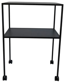 Tavolino da servizio in metallo su ruote 40x60 cm Trolly – Spinder Design