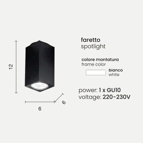 Lampada faretto da interno moderna Bianco - ALOA 1 luce GU10