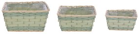 Coprivaso in vimini in set da 3 - Ego Dekor