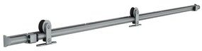 Sistema scorrevole Loft argento per anta in metallo e legno, L 1,86 m