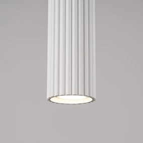 Sollux SL.1536 - Lampadario a sospensione con filo KARBON 2xGU10/10W/230V bianco